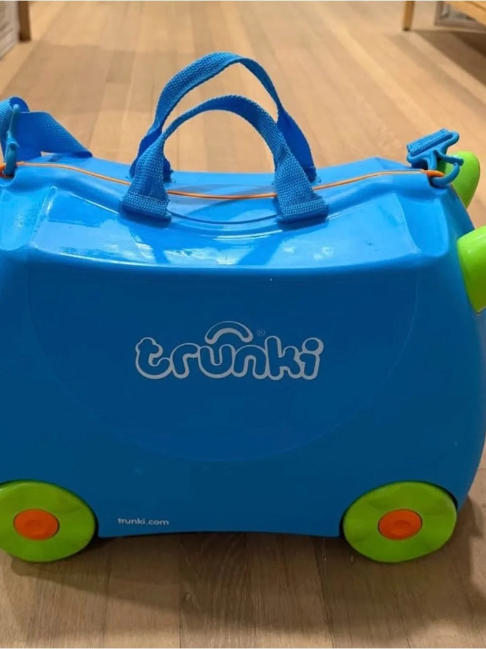 Blue Kids Ride-On Suitcase